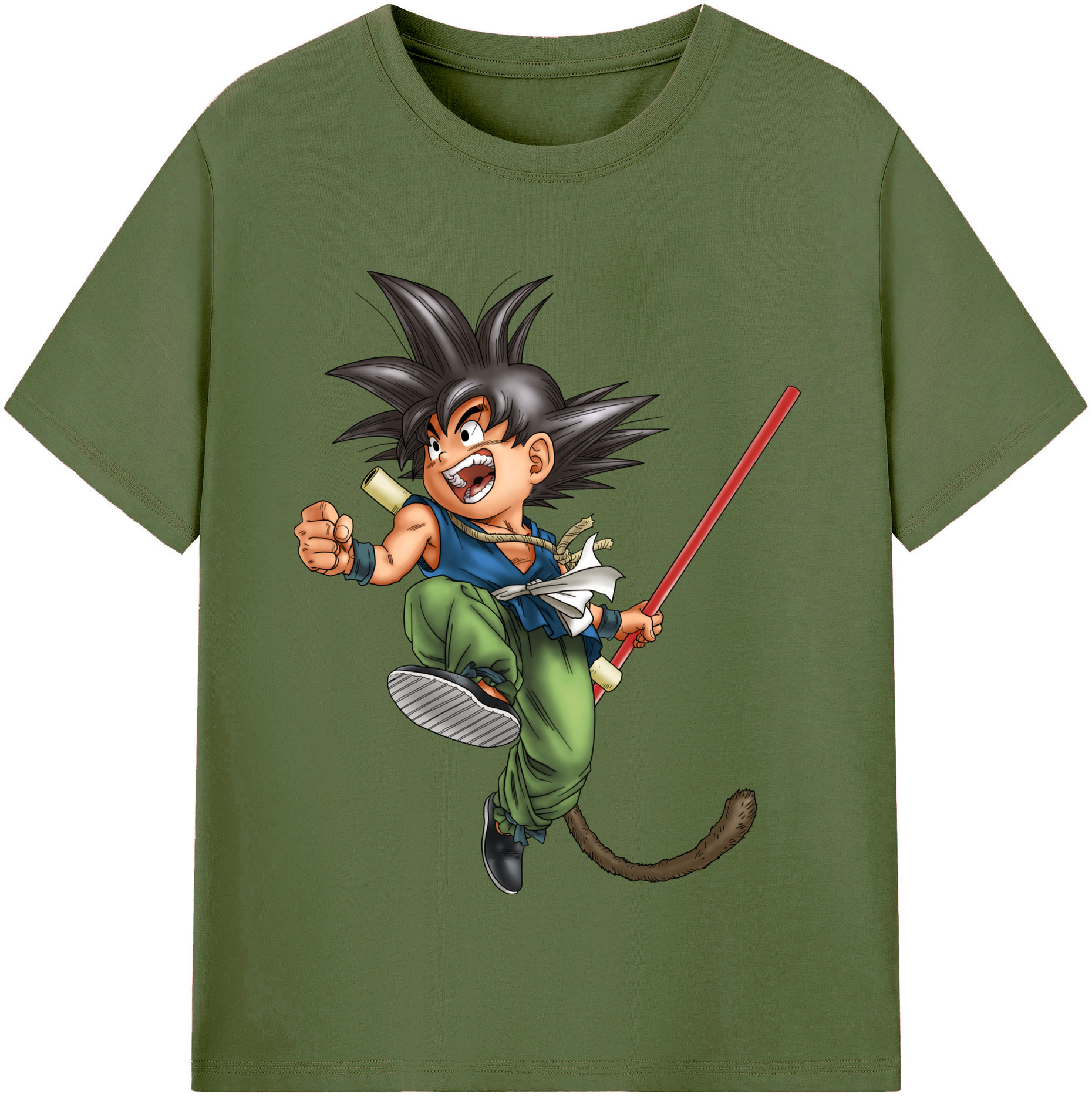 （画像用） ドラゴンボール 孫悟空（そん ごくう）Son Goku カカロット DRAGON BALL Kakarotto 綿100％半袖Tシャツ（フロントプリント）